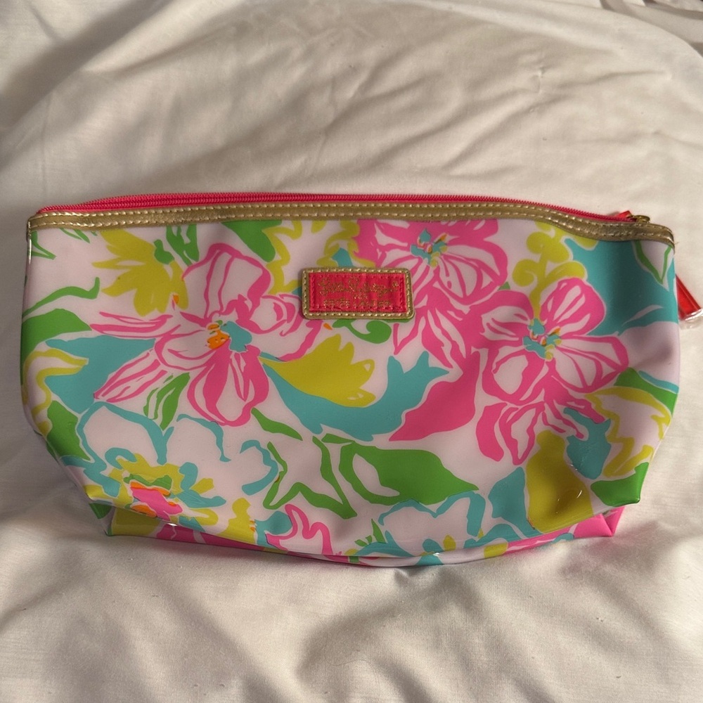 Lilly Pulitzer Floral Makeup Bag - Pink, Green, Yellow